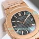 OMF Super Copy Patek Philippe Nautilus 5711 Black Dial Swiss Cal.324SC Rose Gold Watch (2)_th.jpg